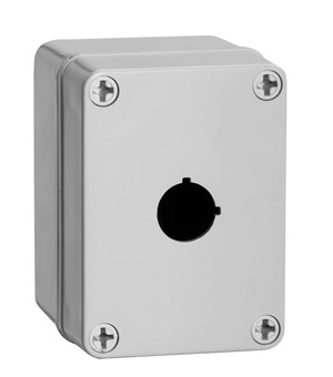 598-1PB22G - 598 (22.5 mm) Definite-Purpose Enclosure, 110 mm x 80 mm x 85 mm (4.33 in. x 3.15 in. x 3.35 in.), Gray