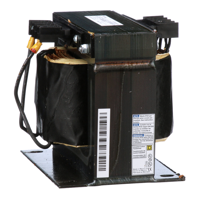 9070T1500D1 - Transformer, Type T, industrial control, 1500VA, 1 phase, 240x480V primary, 120V secondary, 115C rise