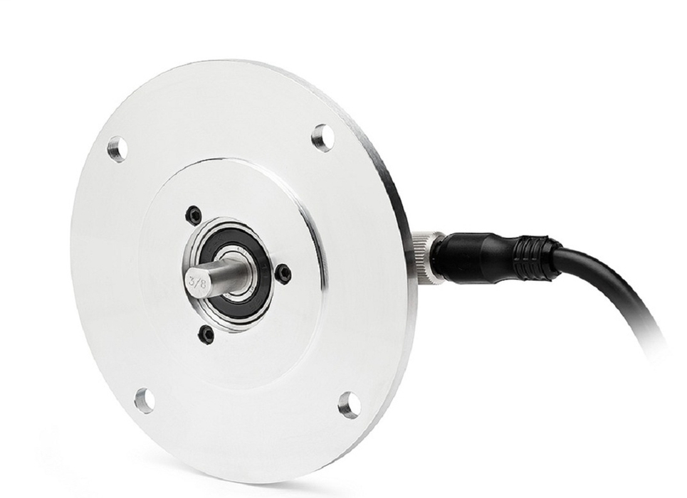 Incremental Encoder, 5PY Mounitng, 5/16 inch Diameter Extended Shaft with Flat, 8-30 Volt Line Driver,HTL (B-Leads-A, CW, Z gated with BN), MS Connector, 10-Pin with mating connector, 1024 Pulses per Revolution.