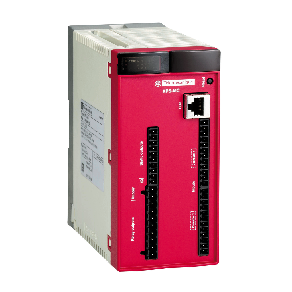 XPSMC16Z - controlador de seguridad, Harmony XPS MC, 24 V CC, 16 entradas, 30 LED de señalización
