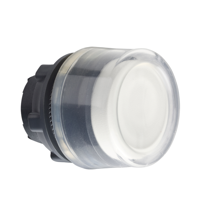 ZB5APA1 - Head for non illuminated push button, Harmony XB5, XB4, white flush pushbutton Ø22 mm spring return unmarked