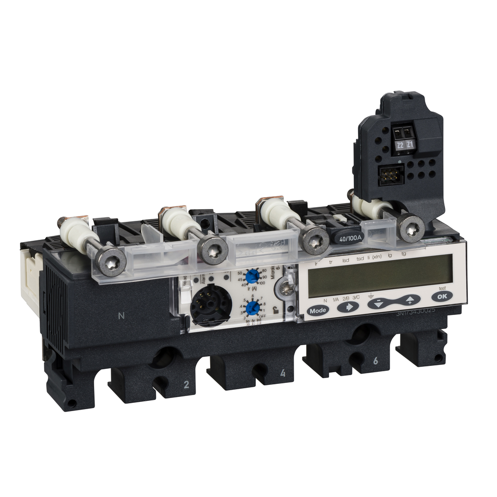 LV429140 - Unidad de disparo MicroLogic 6.2 E para interruptores automáticos Compact NSX 100/160/250, electrónica, capacidad 100 A, 4 polos 4d