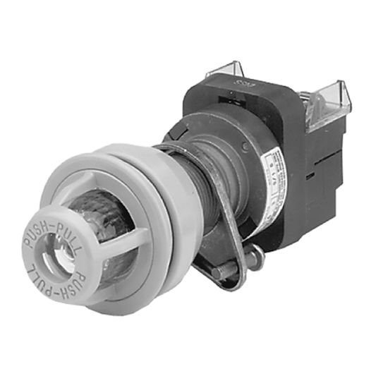 800H-FPXPH16MA1 - Interruptor de empuje y tracción de 2 posiciones, iluminado, tipo 7 y 9, para áreas peligrosas, LED, 120 V CA 50/60 Hz, paquete multicolor, 1 NCLB-1 NO