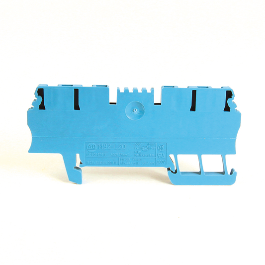 1492-L2Q-OR - Spring Clamp Terminal Block,One-Circuit Feed-Through Block,1.5mm² (# 26 AWG - # 14 AWG),2 Connection points on each side,Orange