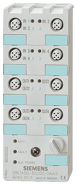 3RK2400-1FQ03-0AA3 - MODULO 4 E/S V2.1, 200 MA PNP, ELECTRÓN, 24 V CC