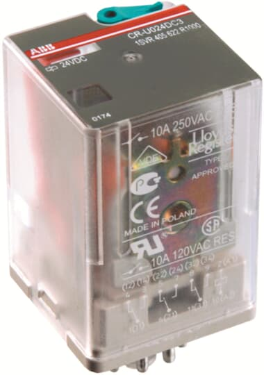 1SVR405621R9100 - CR-U220DC2L PLUGGABLE RELAY
