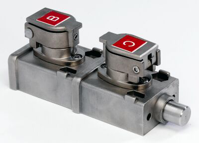 440T-MDBLE140E0A - Bolt Interlock - Dual Key Mechanical, Standard Key Code Labeling, Trap Prim., Free Sec., Retract: 0mm, Extend.: 14mm