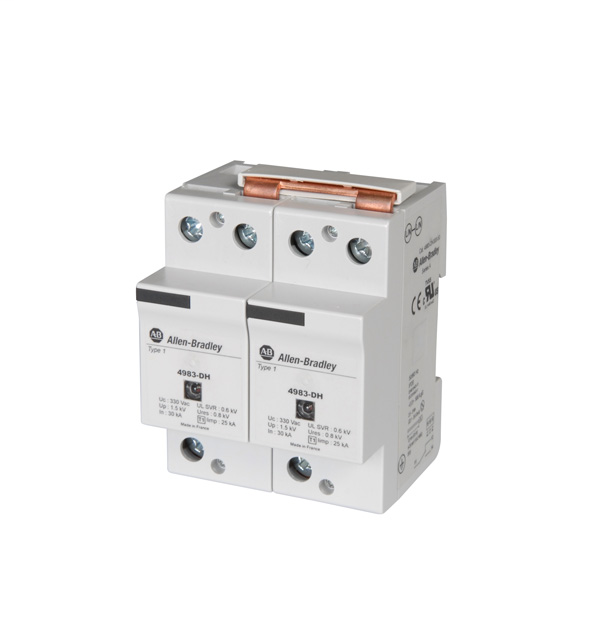 4983 Surge and Filter Protection, Din Rail Mount, Heavy Duty UL 1449, 300V, 50kA, No Pole Configuration