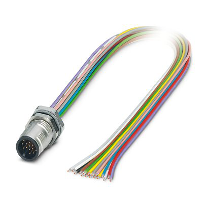 1239648 - SACC-DSI-MS-17CON-M12/0,5 SCOX - Conector de dispositivo, montaje trasero
