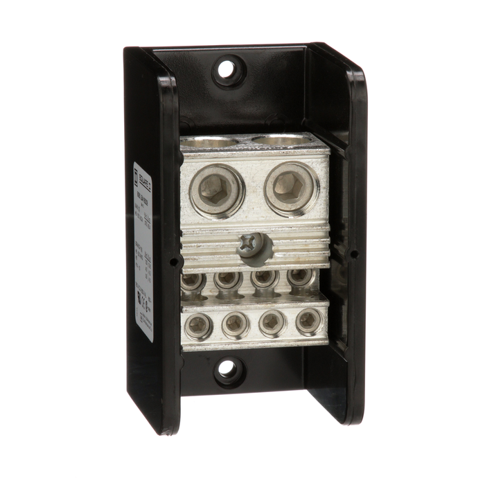 9080LBA165208 - Power distribution block, Linergy, 1 pole, 2 line, 8 load, 760A CU, 620A AL, 600 V