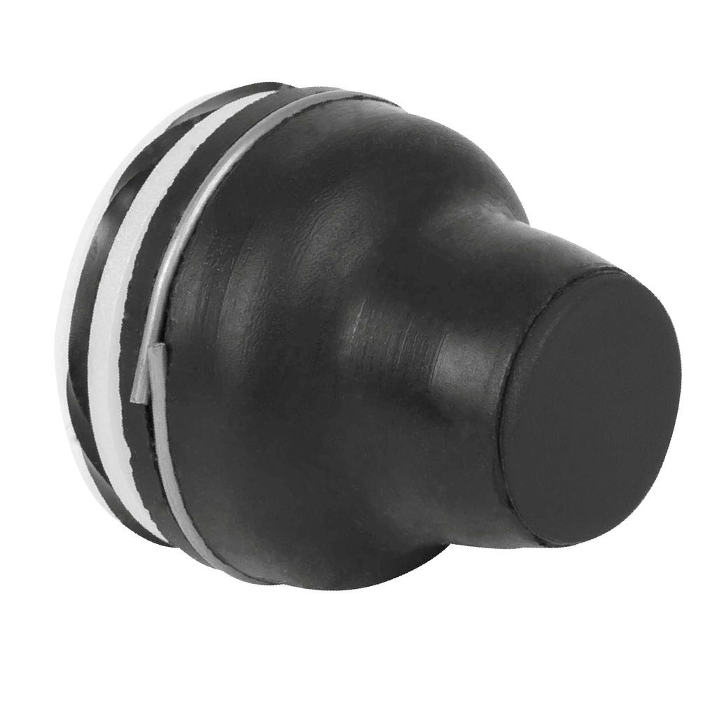 XACB9122 - Cabezal para pulsador, Harmony XAC, plástico, negro, con funda, recorrido de accionamiento 4 mm