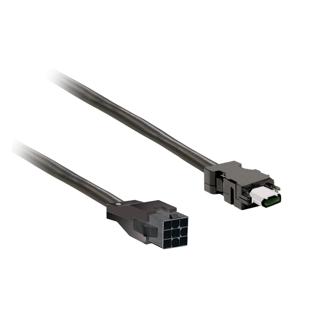 VW3M8D1AR15 - encoder cable 1,5m shielded, leads connection for BCH2.B/.D/.F, CN2 plug