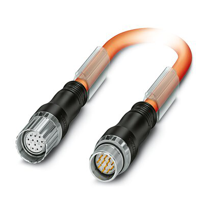 1619289 - K-12-M23 M9/2,0-E00/M23 F8-N2 - Connector in molded plastic on both sides