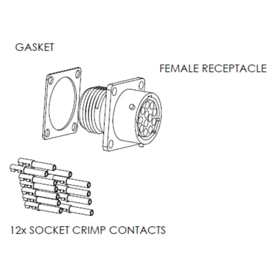2TLA020003R0800 - JSHK1-A FEMALE CHASSIS PLUG