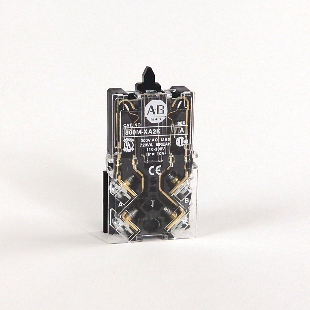 800M-XA2K - ACCESORIOS 800MR, Bloques de contacto 800M, estándar, tornillo grande con placas de presión, 2 NA