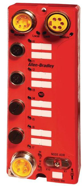 1732DS-IB8 - DeviceNet Safety ArmorBlock Input Module, 8 Inputs, 8 Test Outputs