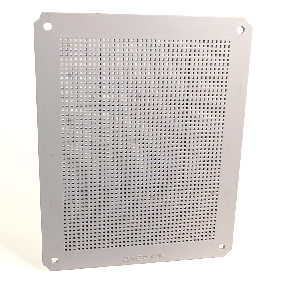 598-PP1311 - Accesorios para gabinetes de propósito definido 598, placa de montaje para gabinetes de propósito definido 598, plástico ABS, 341 mm x 280 mm x 130 mm (13,43 pulg. x 11,02 pulg. x 5,12 pulg.)