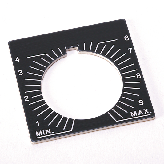 800H-W080E - Accesorios para 800T y 800H, placa de leyenda para 800H, potenciómetro, texto personalizado, gris