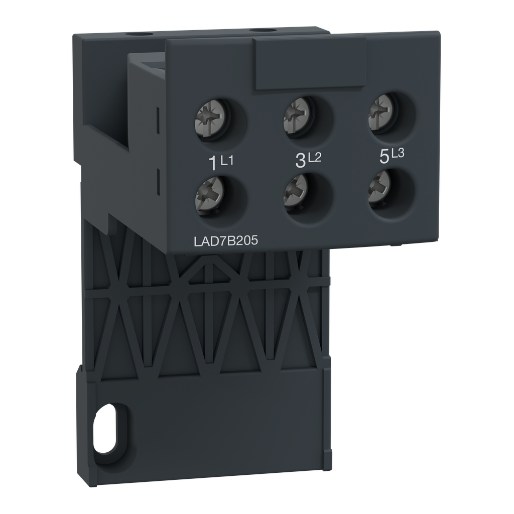 LAD7B205 - Bloque de terminales adaptador, TeSys Deca, para montaje separado de LRD04L-D32L LR3D04L-D32L LR9D01-D32