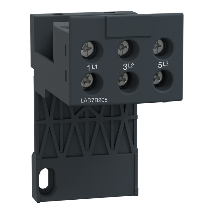 LAD7B205 - Adapter terminal block, TeSys Deca, for separate mounting of LRD04L-D32L LR3D04L-D32L LR9D01-D32