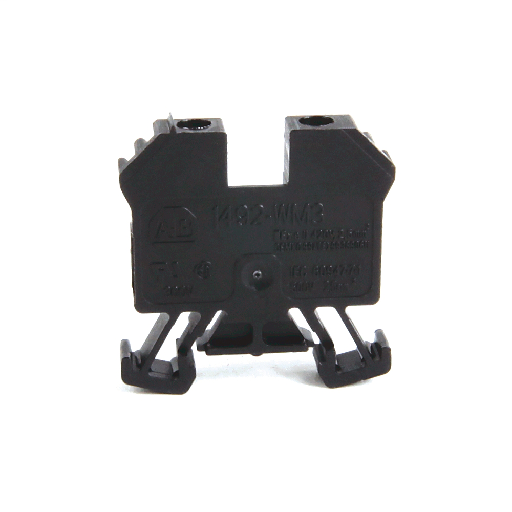 1492-WM3-B - Bloque de terminales IEC 1492-W, minibloque de paso de un circuito, 2,5 mm (calibre 24 AWG - calibre 12 AWG), paso estándar, azul