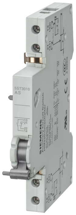 5ST3010 - AUXILIARY SWITCH, 1NO + 1NC, UR