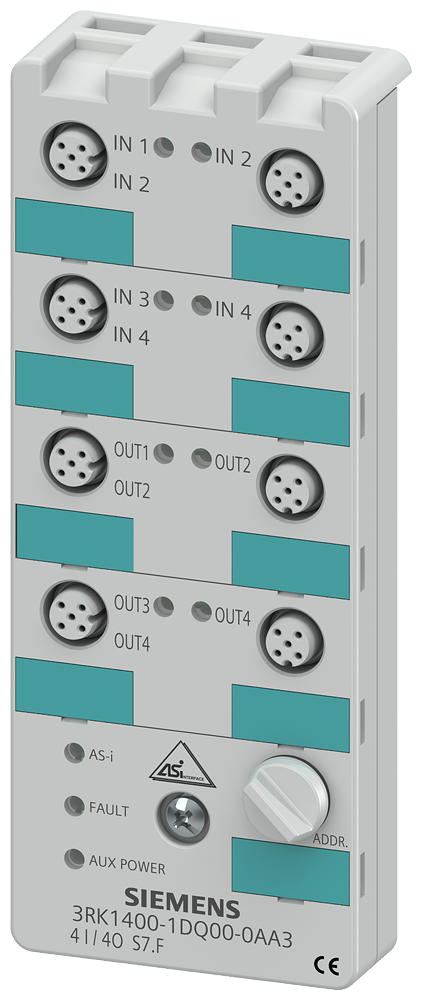 3RK1400-1DQ00-0AA3 - MÓDULO 4 E/S, 200 mA PNP, ELECTRÓNICO DC24V2