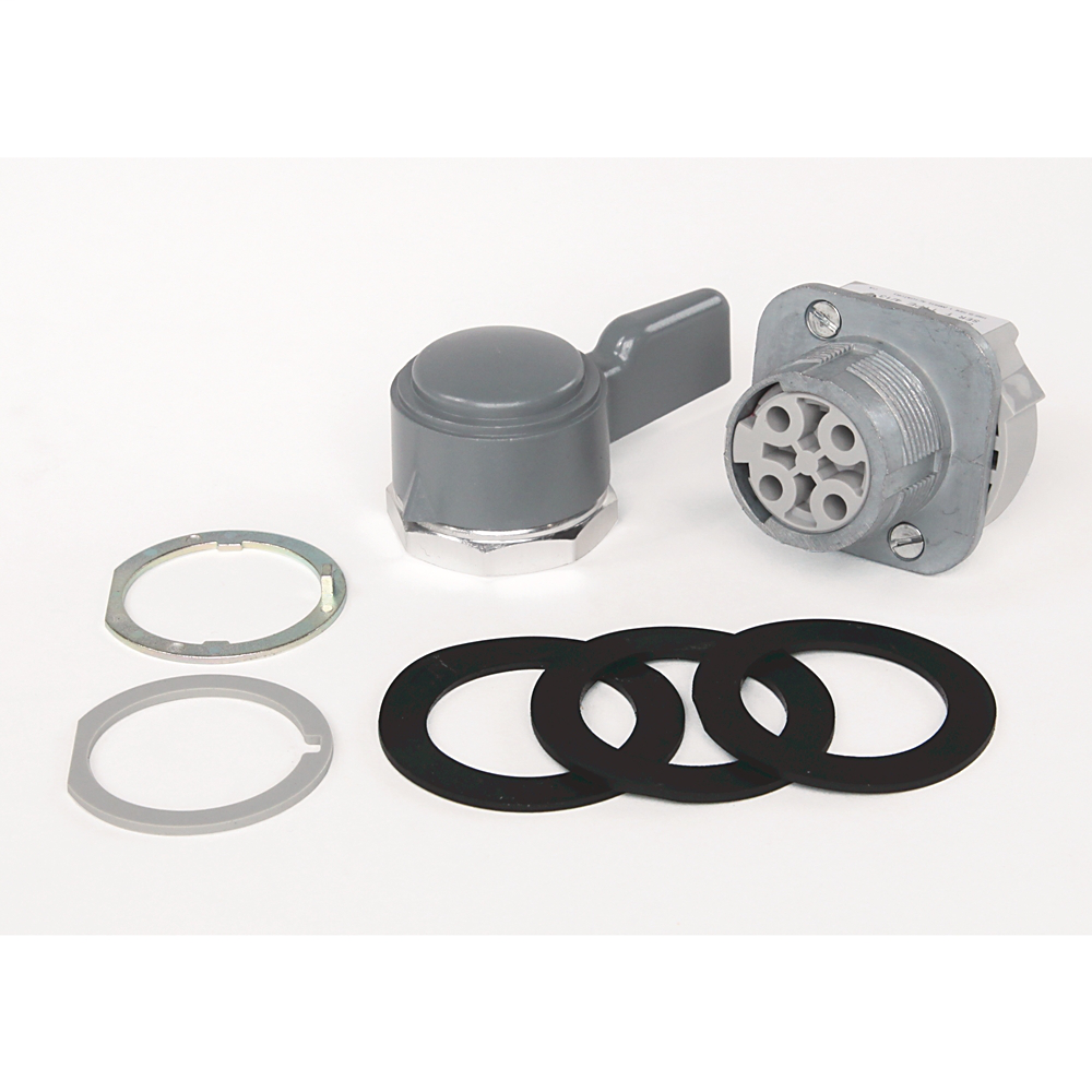 800T-JA141 - 800T 3 Position, Knob/Wing Lever,, Red, Metal Wing Lever Spring Rtn fr/ Both, Cam and Contact Blocks, 3 Position