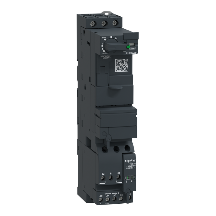 LU2BA0BL - Reversing power base, TeSys Ultra, 3P, 12A/690V, coil 24VDC, without control terminals