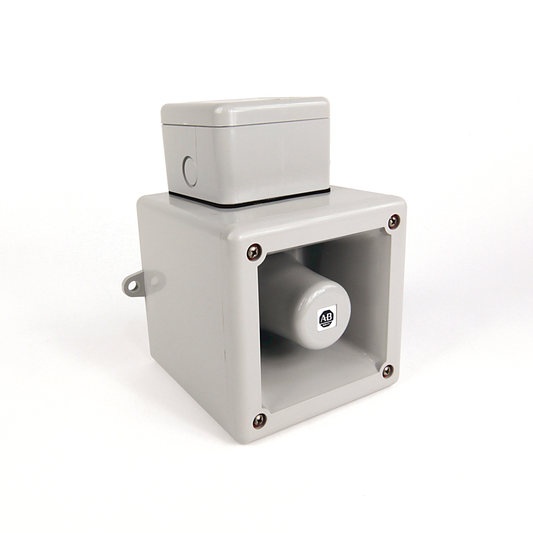 855H-R45E - Bulletin 855H, Recordable Horn, 90...260V AC, Frame E, 111dB(A) Voice, 126dB(A) Tone Output at 1 m, UL Type 3R/4/4X/13, IP66