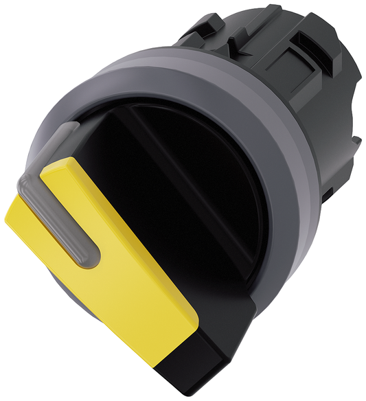 3SU10322BF300AA0 - SEL SW, 2POS, MONTAJE, MANGO CORTO, AMARILLO