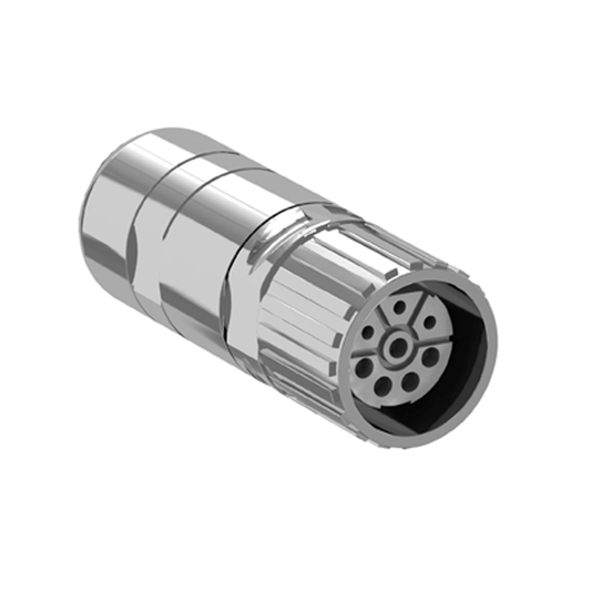 VW3M8215 - Conector industrial M23 para crear conjuntos de cables de alimentación - 1,5 o 2 mm² - juego de 5