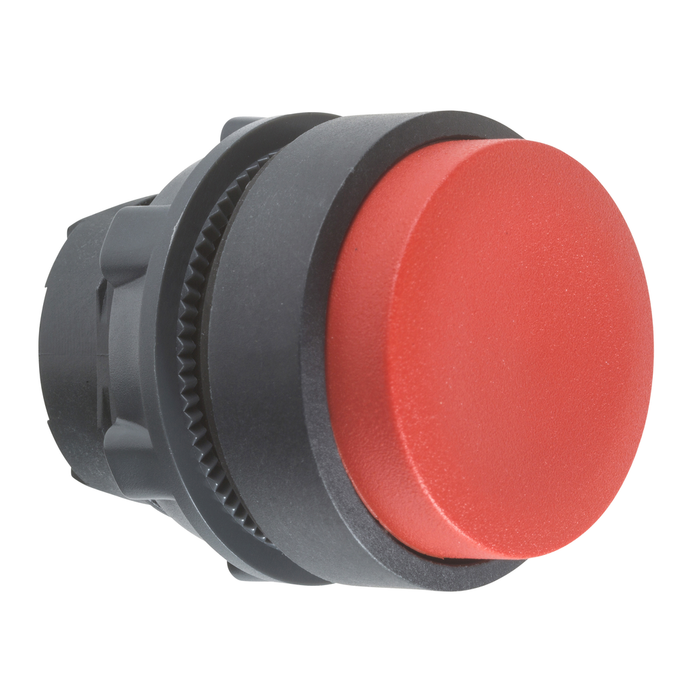 ZB5AL4 - Push button head, Harmony XB5, plastic, projecting, red, 22mm, spring return, unmarked