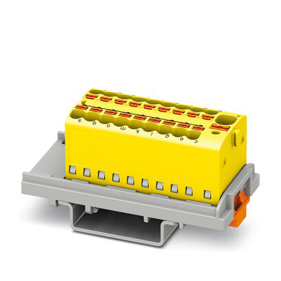 1047459 - PTFIX 4/18X1,5-NS35 YE - Bloque de distribución