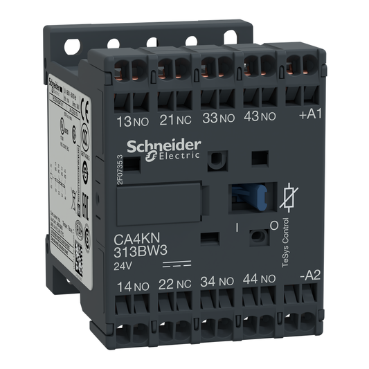 CA4KN313BW3 - Control relay, TeSys K, 3 NO + 1 NC, lt or eq to 690V, 24VDC low consumption coil