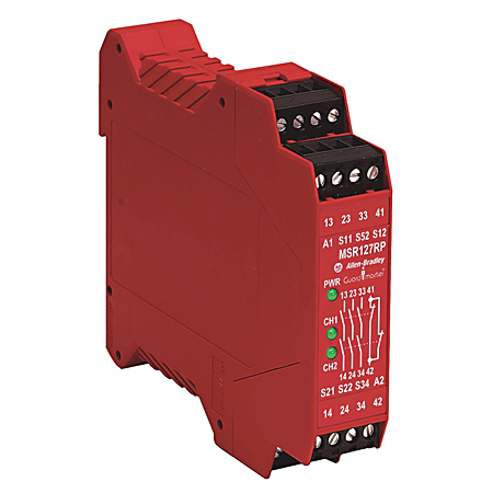440R-N23134 - 440R Single Function Safety Relays, 1 N.C.,3 N.O., , 115V AC, Removable,Monitored Manual Reset