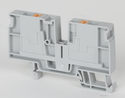 1492-P6D-B - Bloques de terminales a presión 1492-P, 6 mm² (AWG 22 - AWG 8), 38 A, bloque de distribución de paso, un solo nivel, 1 punto en cada lado por circuito