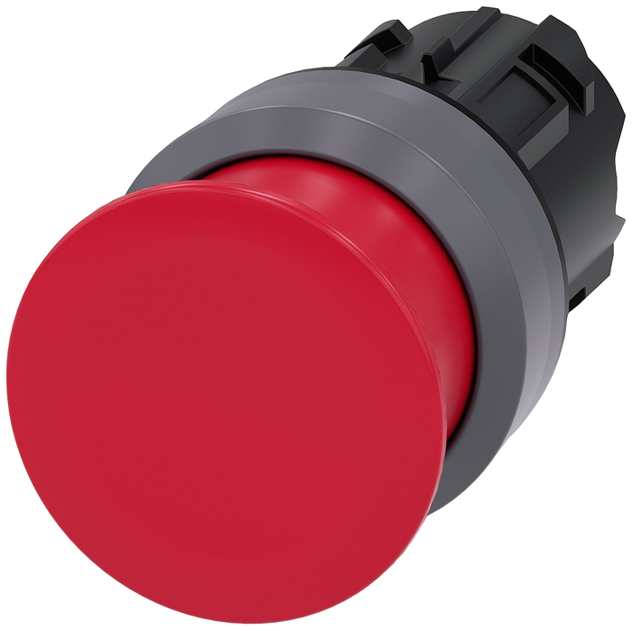 3SU10301AD200AA0 - PUSHBUTTON, MOM, RED, MH CAP O30MM