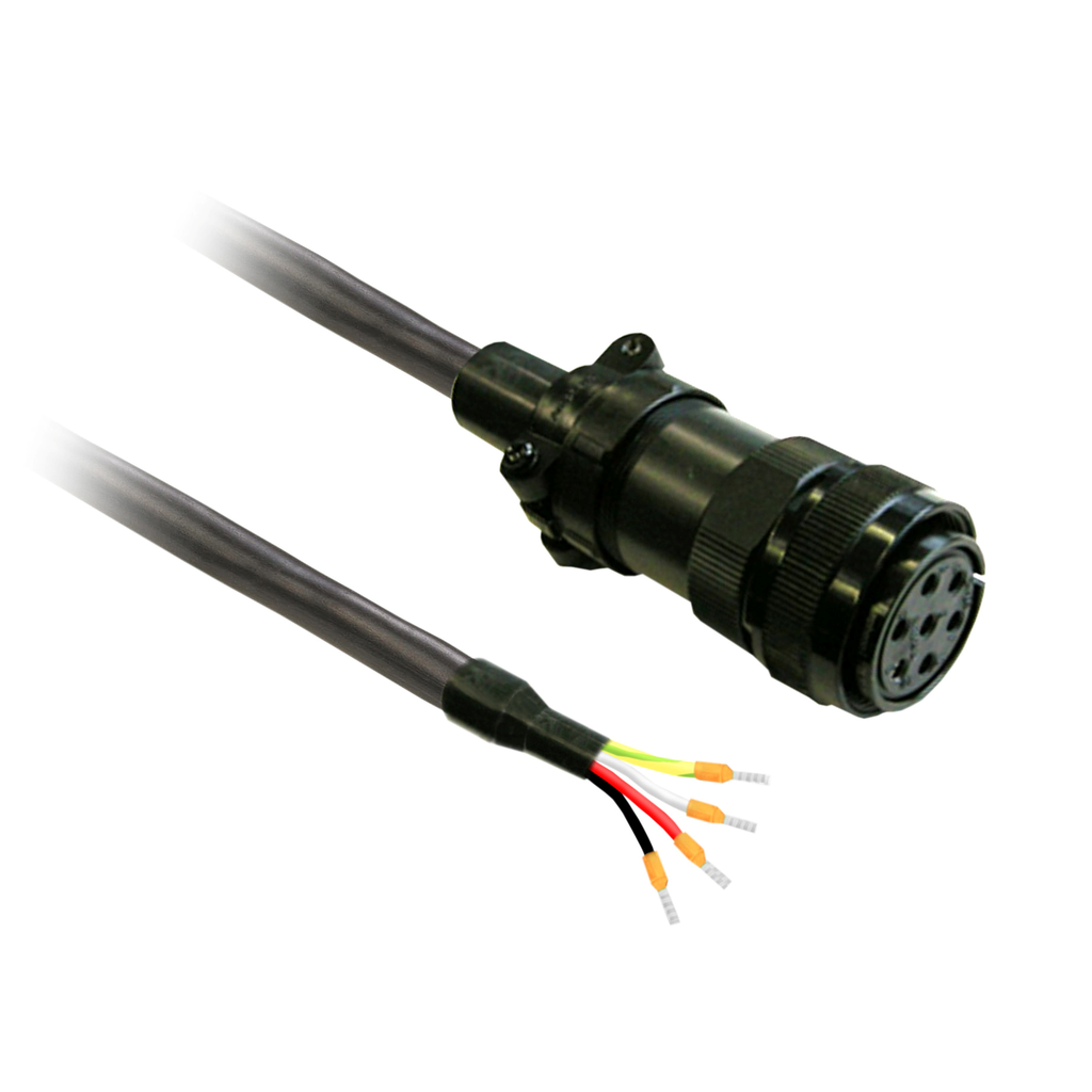 VW3M5D4AR30 - power cable 3m shielded 4x 3,3mm², BCH2 MIL connector