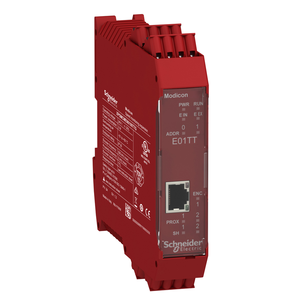 XPSMCMEN0100TTG - Módulo de expansión de codificador TTL de monitoreo de velocidad con terminal de resorte