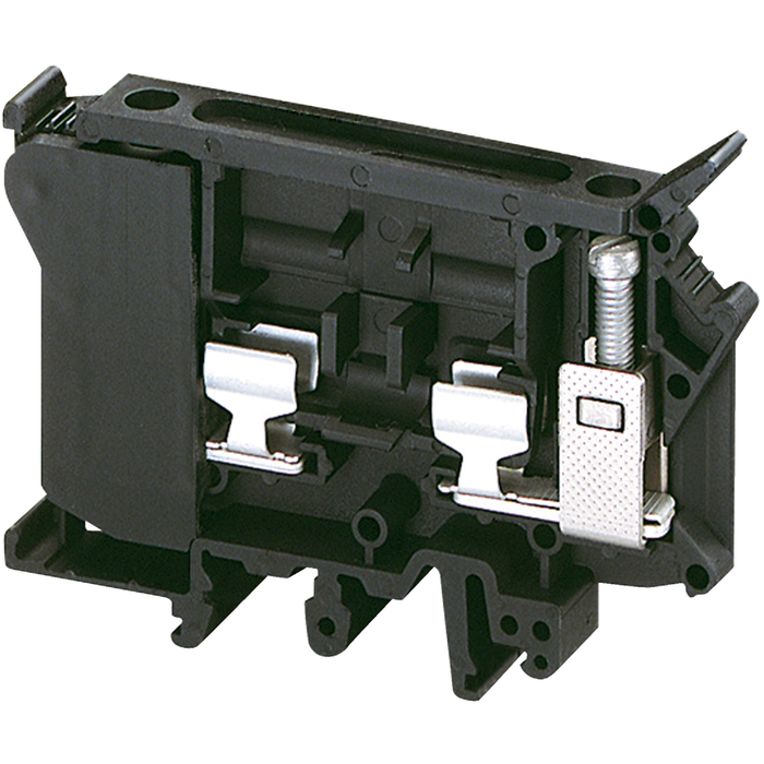 NSYTRV42SF6 - Terminal Blocks, Linergy, fused block, 10A, 600V, screw terminal, for 6.3X32mm fuse, 2 points, black