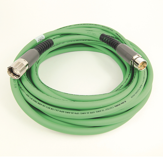 2090-CFBM7E7-CDAF12 - SpeedTEC Cable, Motor Feedback Only, SpeedTec DIN Connector, Extension Receptable (SpeedTec ready), Incremental Encoder Type, Continuous-Flex, 12 Meters