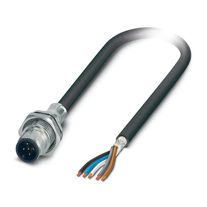 1239254 - SACCBP-MS-5CON-M16/1,0-PUR SCOX - Conector de dispositivo, montaje trasero