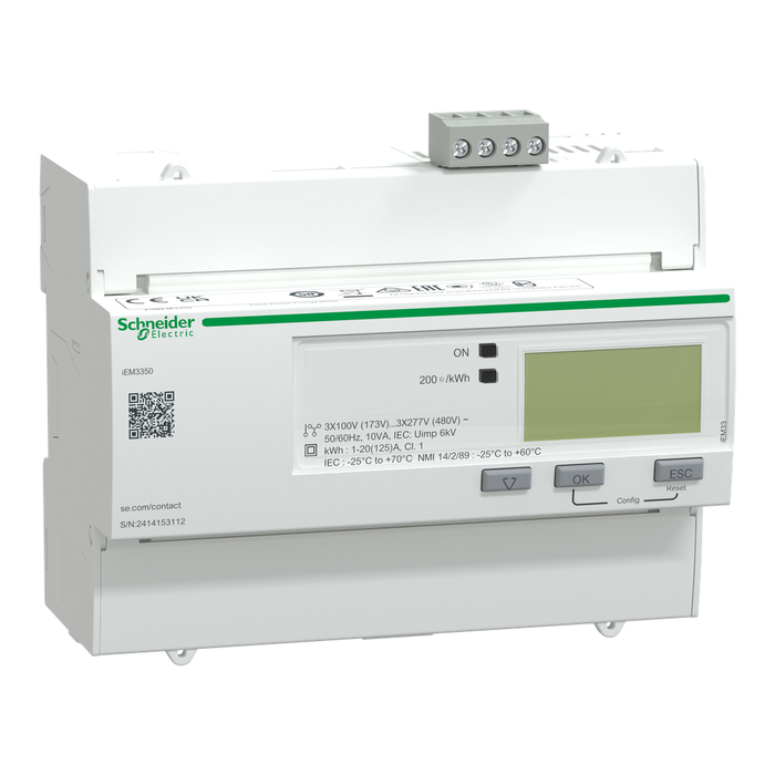 A9MEM3350 - iEM3350 energy meter - 125 A - Modbus