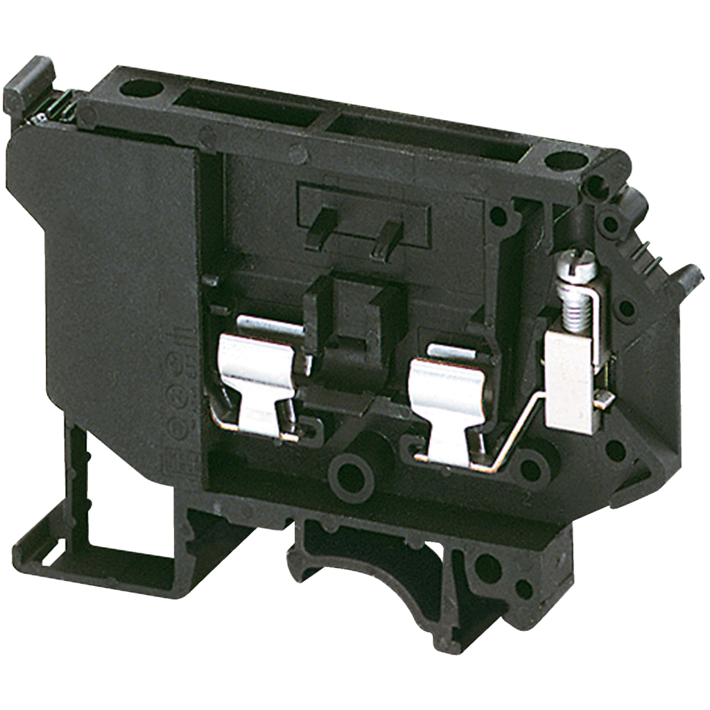 NSYTRV42SF5LA - Bloques de terminales Linergy, bloque con fusibles, 12 A, 600 V, tornillo, para fusibles 5X20/25/30 mm, con LED 110/250 V, 2 puntos, negro