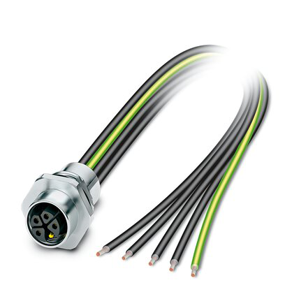 1327576 - SACC-E-M12FSK-4PE-M16XL/0,5 - Device connector front mounting