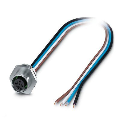 1411568 - SACC-E-M12FS-4P-M16XL/0,5 - Conector de dispositivo de montaje frontal