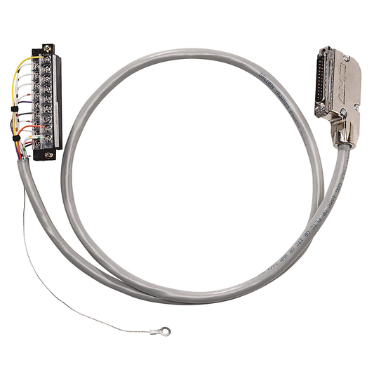 1492-ACAB010D69 - Prewired Cable for 1769-OC8C or -OF8V Analog Output, 20 conductors, #22 AWG, shielded, w1769-RTBN18 connector & AIFM 25-Pin D-shell connector, length 1.0 meter (3.28 feet)