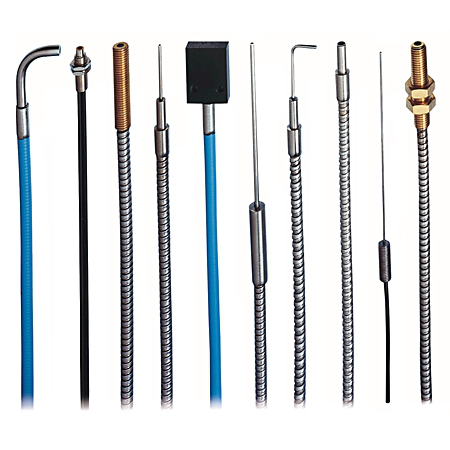 43PT-CBS56FS - Fiber Optic Cable, Plastic, Transmitted Beam (Individual Cable), Smooth Tip, Stainless Steel, 1.0 mm Diameter, Single Arrangement, 1.93 m (78 in.)