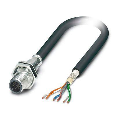 1239591 - SACCBP-M12MS-6CON-M16/0,5-970X - Conector plano para sistema de bus